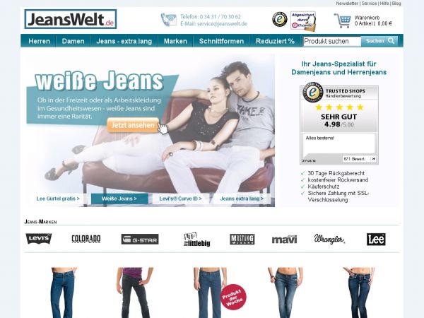 Jeanswelt.de Onlineshop