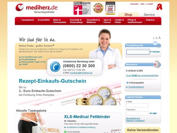 Mediherz.de Onlineshop