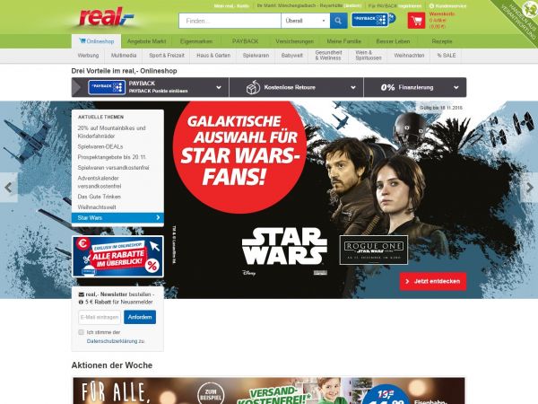 NEU: Real.de Online Shop